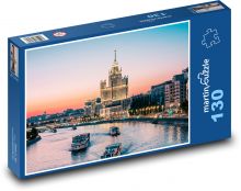 Západ slunce - Moskva Puzzle 130 dílků - 28,7 x 20 cm