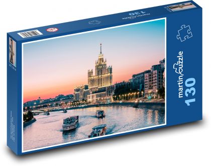 Západ slunce - Moskva - Puzzle 130 dílků, rozměr 28,7x20 cm