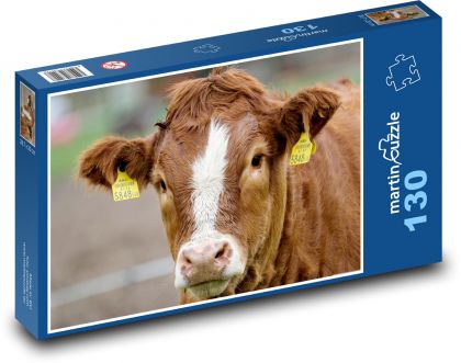 Cow - calf - Puzzle 130 pieces, size 28.7x20 cm 