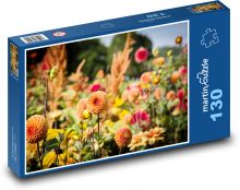 Dahlien Puzzle 130 Teile - 28,7x20 cm
