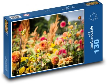 Dahlien - Puzzle - 130 Teile