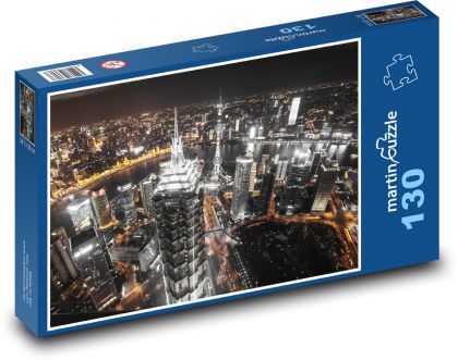 Shanghai City - Puzzle 130 pieces, size 28.7x20 cm 