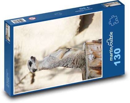 Surikata - Puzzle 130 dílků, rozměr 28,7x20 cm