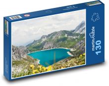 Hory - jezero Puzzle 130 dílků - 28,7 x 20 cm