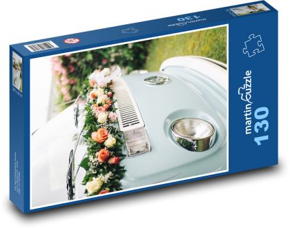 Svatební dodávka - puzzle 130 dílků