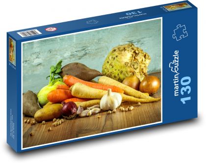 Zelenina - Puzzle 130 dielikov, rozmer 28,7x20 cm 