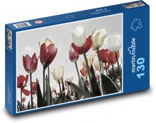 Tulipány Puzzle 130 dílků - 28,7 x 20 cm
