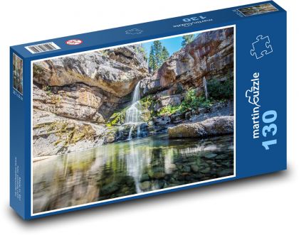 Waterfalls - River - Puzzle 130 pieces, size 28.7x20 cm 