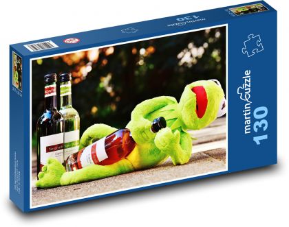 Frosch und Wein - Puzzle - 130 Teile
