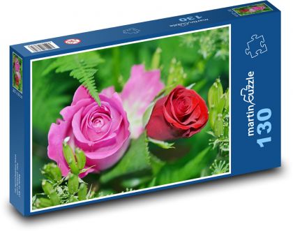Rose - Puzzle 130 pieces, size 28.7x20 cm 