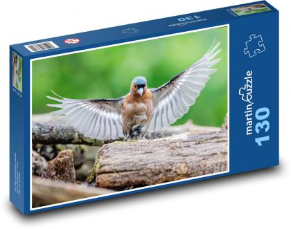 Finch - vták - Puzzle 130 dielikov, rozmer 28,7x20 cm 