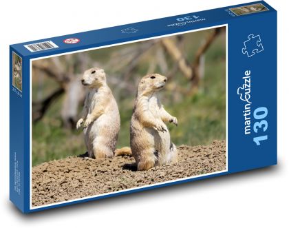 Prairie Dogs - Puzzle 130 pieces, size 28.7x20 cm 