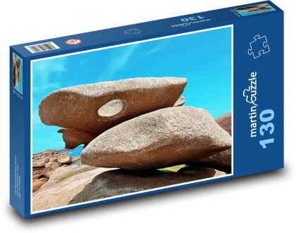 Plażowe skały - Puzzle 130 elementów, rozmiar 28,7x20 cm