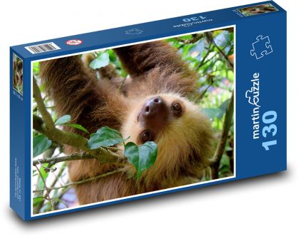 Tree sloth - Puzzle 130 pieces, size 28.7x20 cm 