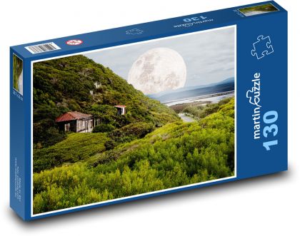 Nachthimmel - Mond - Puzzle - 130 Teile