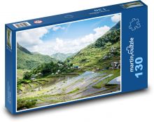 Filipíny - rýžové pole Puzzle 130 dílků - 28,7 x 20 cm