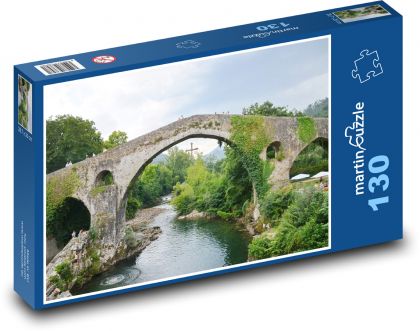 Most přes řeku - Španělsko - puzzle 130 dílků