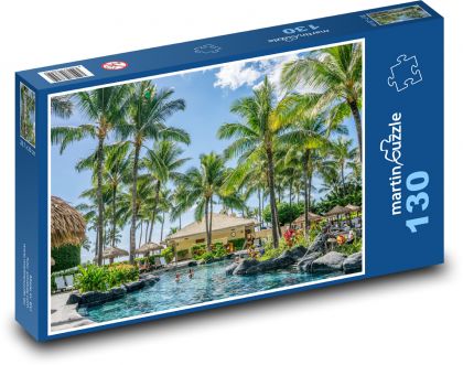 Hawai - Oahu, palmy - puzzle 130 dílků
