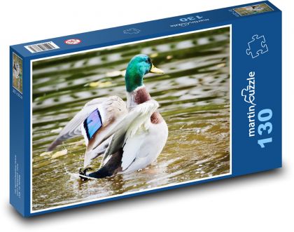Duck - Puzzle 130 pieces, size 28.7x20 cm 
