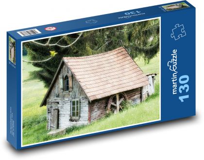 Stara chata - Puzzle 130 elementów, rozmiar 28,7x20 cm