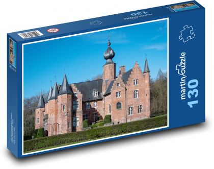 Hrad Rumbeke - Belgie - puzzle 130 dílků