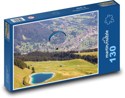 Mountain lake - Puzzle 130 pieces, size 28.7x20 cm 