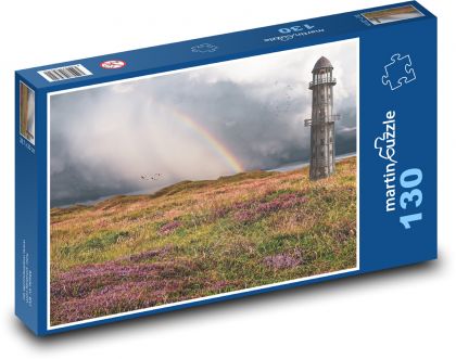 Leuchtturm - Regenbogen - Puzzle - 130 Teile
