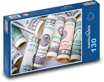 Dolary - peníze - puzzle 130 dílků
