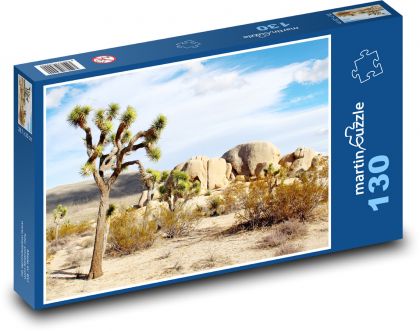 Národný park Joshua Tree - Kalifornia - Puzzle 130 dielikov, rozmer 28,7x20 cm 