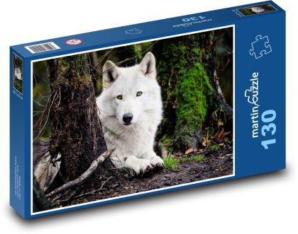 White Wolf - Puzzle 130 pieces, size 28.7x20 cm 