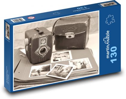 Starý fotoaparát - puzzle 130 dílků