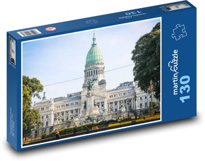 Pałac Argentyńskiego Kongresu Narodowego - Puzzle 130 elementów, rozmiar 28,7x20 cm