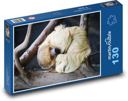 Sloth at the Zoo - Puzzle 130 pieces, size 28.7x20 cm 