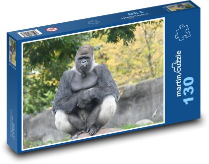 Gorilla - monkey - Puzzle 130 pieces, size 28.7x20 cm 