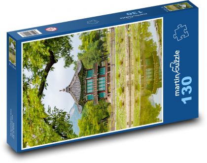 Hyangwonjeong Pavilion - Soul, Jižní Korea - puzzle 130 dílků