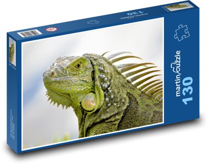 Legwan - jaszczurka - Puzzle 130 elementów, rozmiar 28,7x20 cm