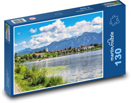 Jazero Allgäu - Puzzle 130 dielikov, rozmer 28,7x20 cm 