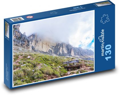 Dolomity - Južné Tirolsko - Puzzle 130 dielikov, rozmer 28,7x20 cm 