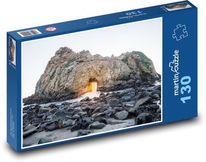 Höhle im Meer. - Puzzle - 130 Teile