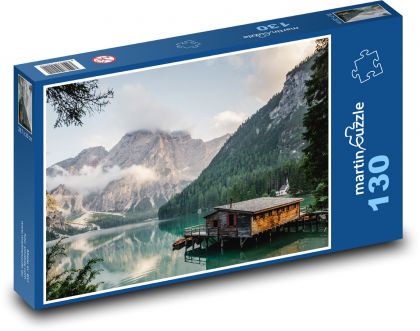 Lake hut - Puzzle 130 pieces, size 28.7x20 cm 