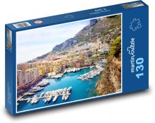 Francúzska riviéra - jachty Puzzle 130 dielikov - 28,7 x 20 cm 