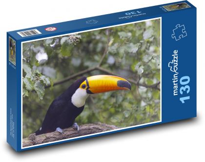 Toucan - bird - Puzzle 130 pieces, size 28.7x20 cm 