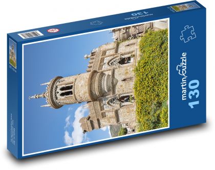 Hrad - veža - Puzzle 130 dielikov, rozmer 28,7x20 cm 