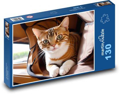 Mourovatá kočka - puzzle 130 dílků