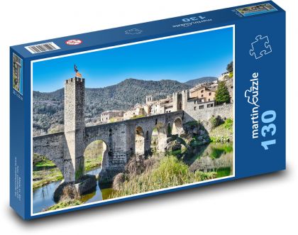 Most średniowieczny - Puzzle 130 elementów, rozmiar 28,7x20 cm