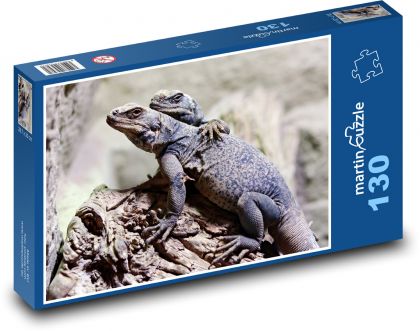 Jašterice - Puzzle 130 dielikov, rozmer 28,7x20 cm 