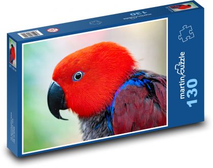 Eclectus mehrfarbig - Papagei - Puzzle - 130 Teile