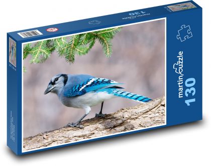 Crested jay - Puzzle - 130 Teile