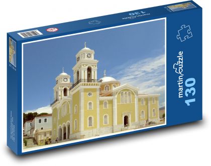 Kościół - Grecja - Puzzle 130 elementów, rozmiar 28,7x20 cm