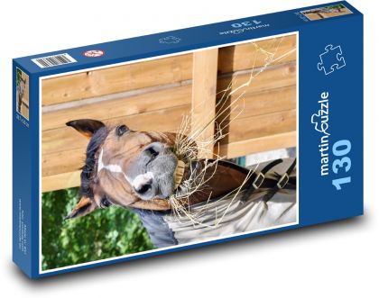 Kôň - Puzzle 130 dielikov, rozmer 28,7x20 cm 